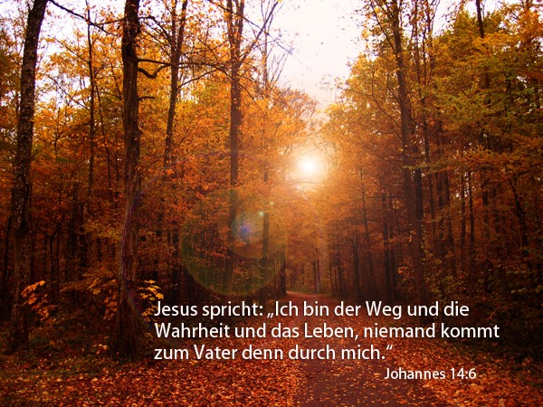 Johannes 14:6, Ich Bin Der Weg Und Die Wahrheit Und Das Leben ...