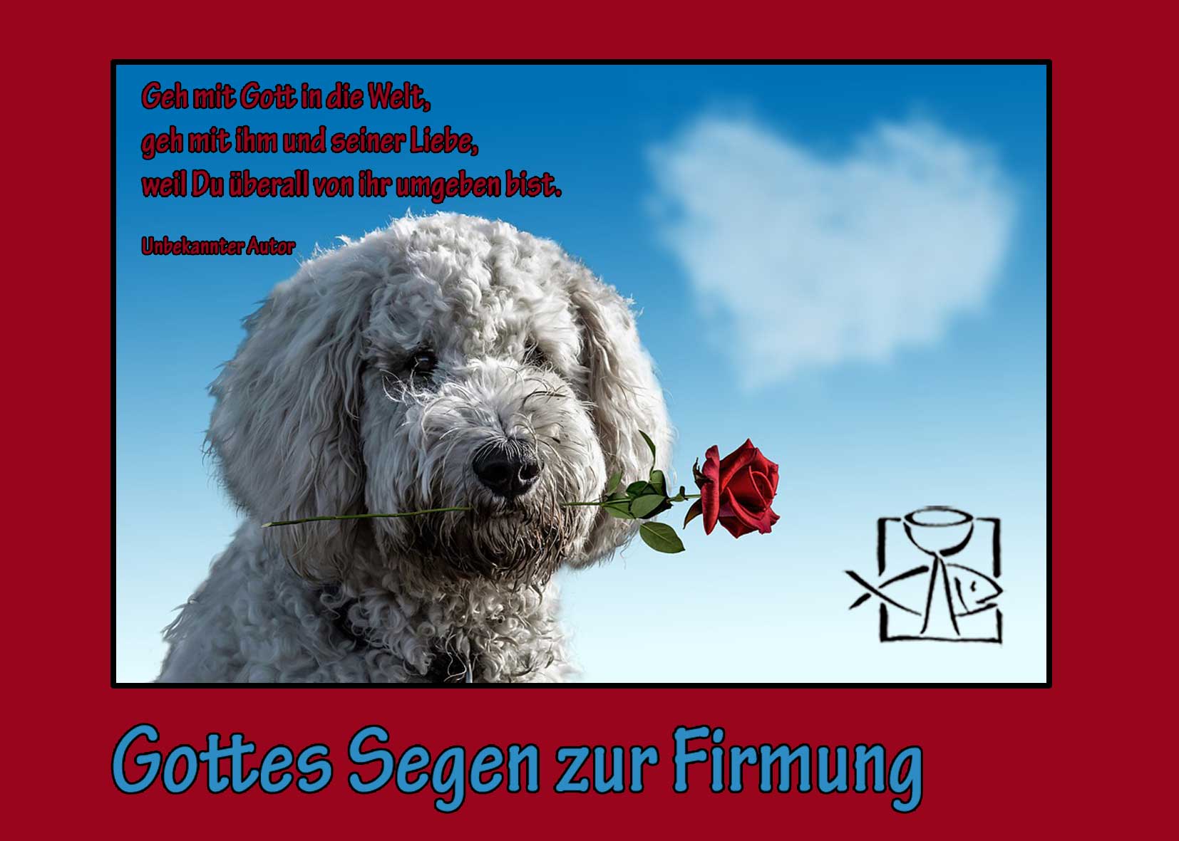 Karte zur Firmung Christliche Poster