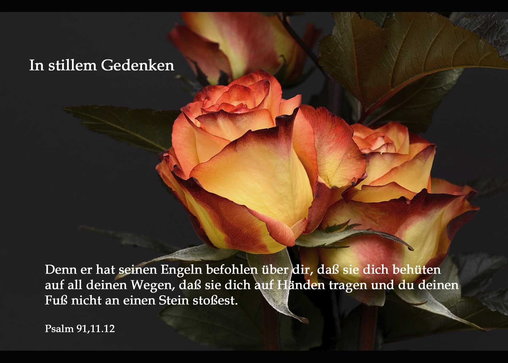 In stillem Gedenken Christliche Poster